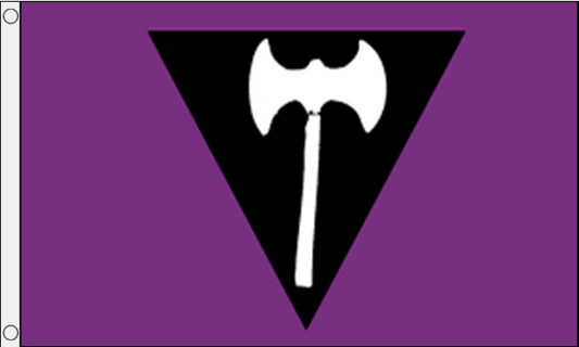 Lesbian Pride Labrys Design 3x5 Flag