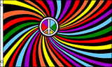 Peace Swirl 3x5 Flag