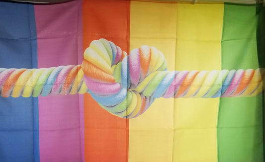 Rainbow Love Knot 3x5 flag