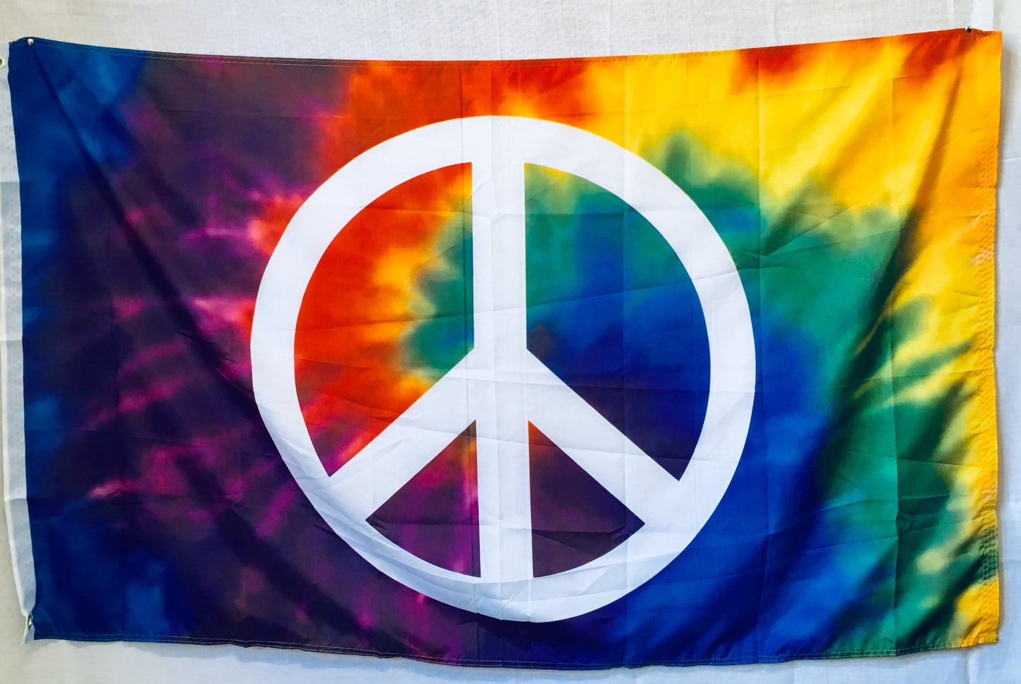 Tie Dye Peace Flag